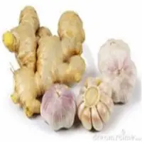 Fresh ginger and garlic